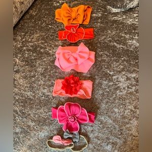 7 Assorted girls baby/ toddler headbands